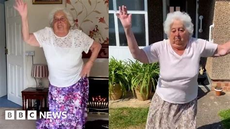 for a 76-year-old woman to be up for doing dances and things with . . Tiktok old lady dancing